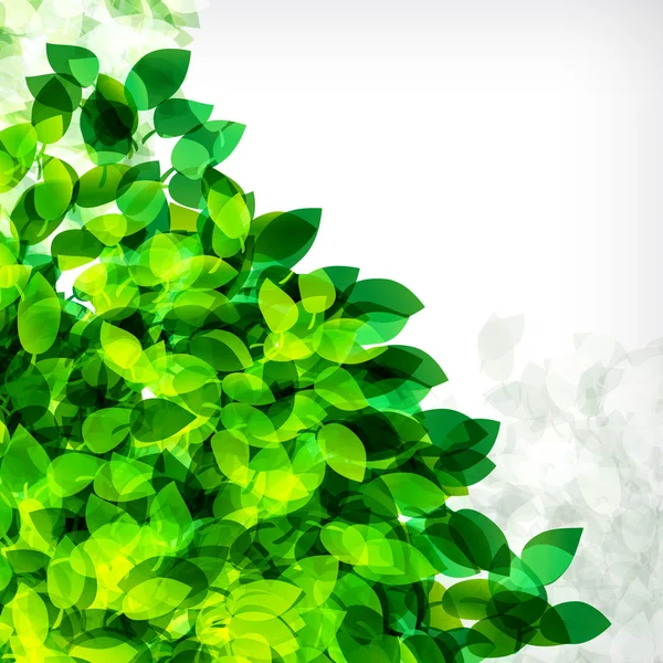 Vector fresh spring foliage background. Abstract background of f — Wektor stockowy