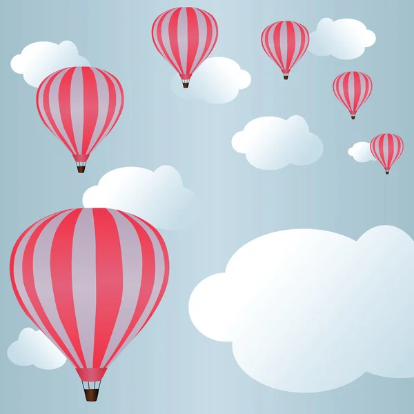 Fundo com balões de ar —  Vetores de Stock