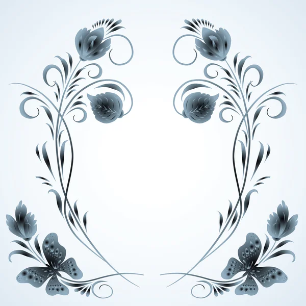 Ročník květinové pozadí — Stockový vektor