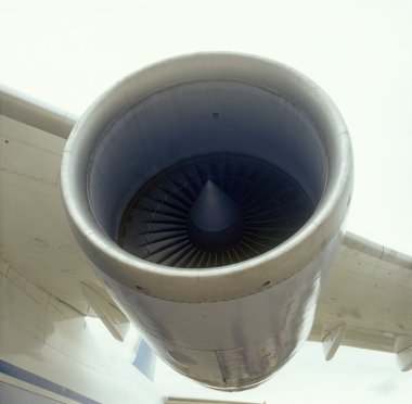 Aircraft engine. clipart
