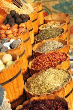 Spices for sale in Egypt clipart