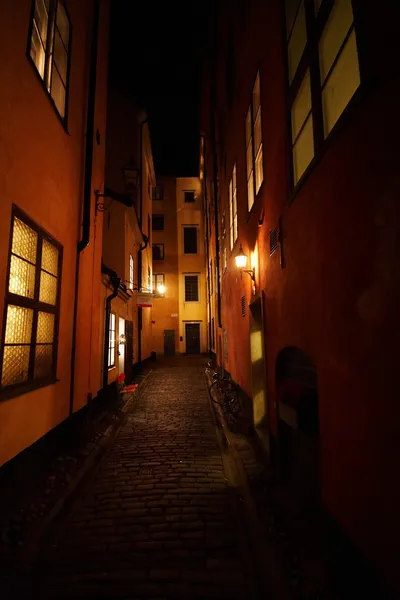 Ночная улица из хвоста феи — стоковое фото