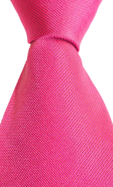 Parte de elegante corbata roja aislada —  Fotos de Stock