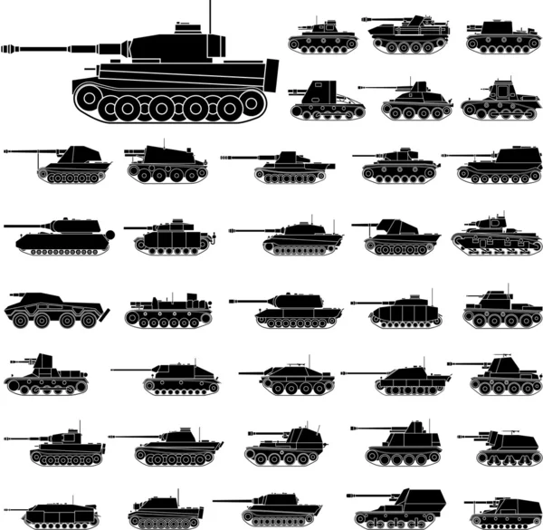 Tanques alemanes — Vector de stock