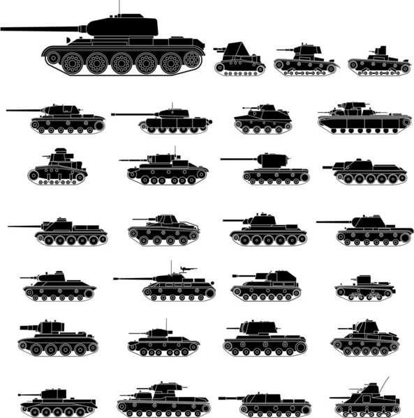 Rusia Tanques — Vector de stock