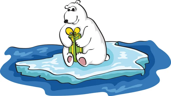 白色北极熊 — 图库矢量图片