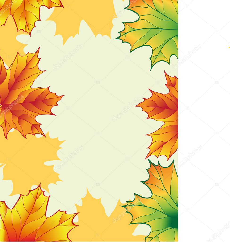 Autumn vector frame