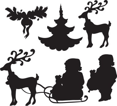 Set of Christmass icons clipart