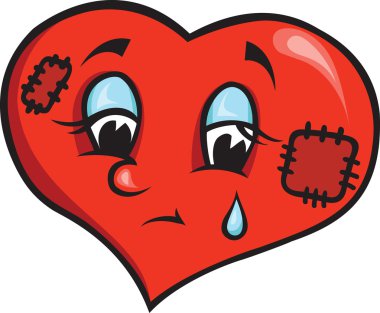 Sad heart clipart