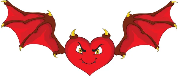Corazón Del Diablo — Archivo Imágenes Vectoriales