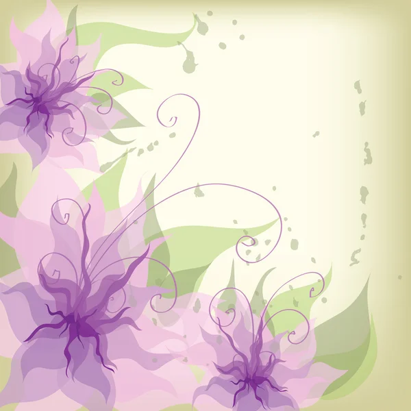Artistic Flower Background — Stock Vector