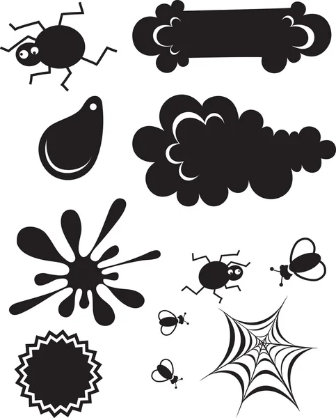 stock vector Set of items for decorating