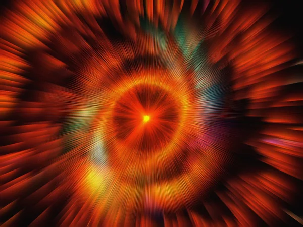 Abstract Radial in Orange — Stock Photo, Image