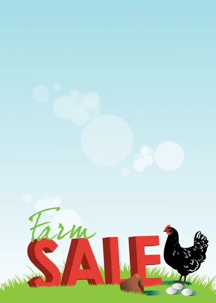 Farm Sale Poster — Stock Photo, Image