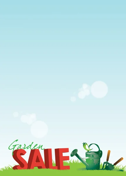 Poster de venda de jardim — Fotografia de Stock