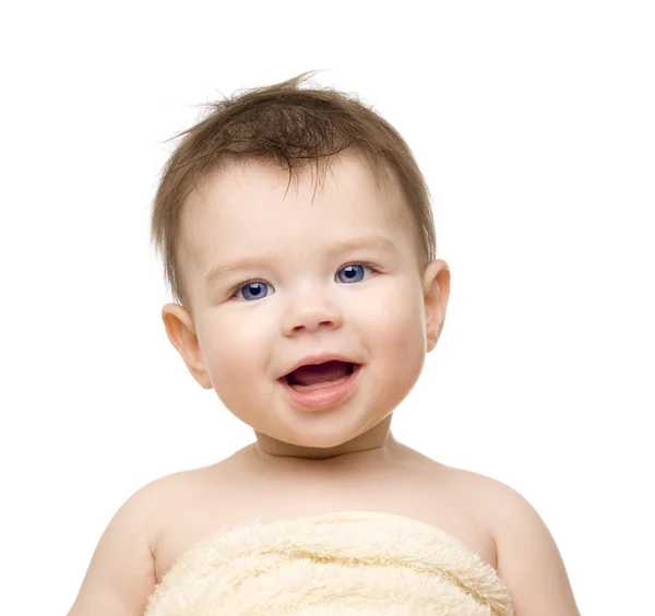 El niño pequeño después del baño — Foto de Stock