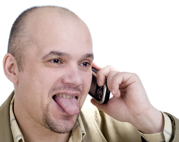 The man with phone — Stock Photo, Image