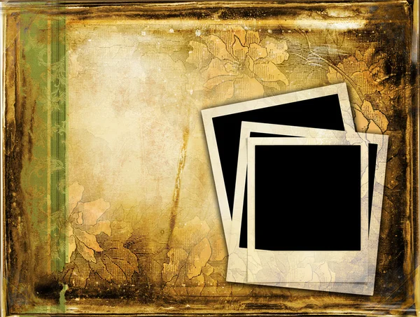 Cornice polaroid su sfondo vintage — Foto Stock