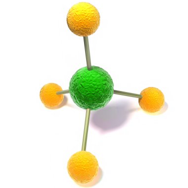 3d molecule clipart