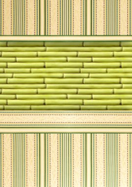 Asian themed background of bamboo clipart