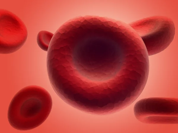 Kan hücreleri akarsu — Stok fotoğraf
