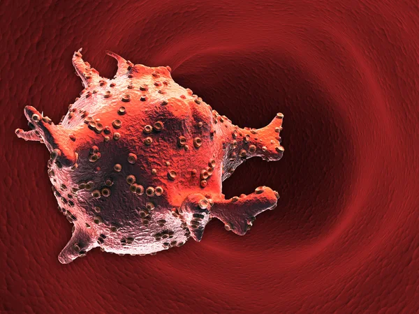 Вирус крупный план — стоковое фото