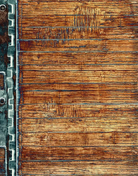 Trä med stålkonstruktion — Stockfoto