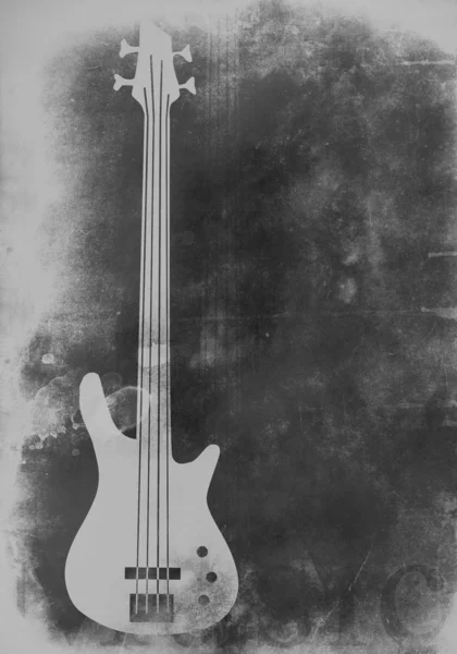 Grungy guitar — Stock Photo, Image