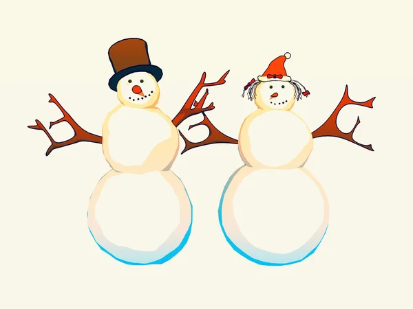 Muñeco de nieve de dibujos animados — Foto de Stock