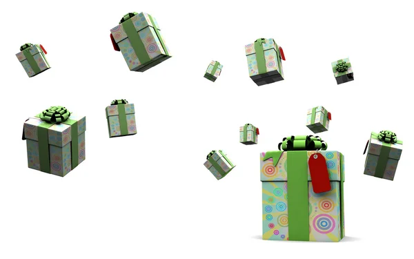 Renk hediye kutusu — Stok fotoğraf