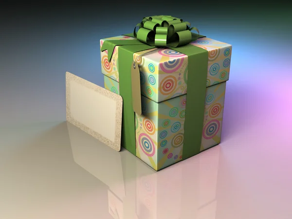Farbe Geschenkbox — Stockfoto