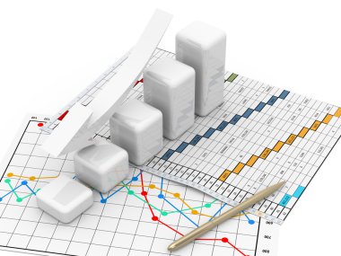 iş grafik, diyagram bar, üzerinde beyaz bir arka plan grafiği