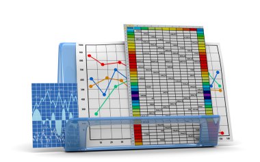 İş Finans şeması, bar, grafik diyagramı