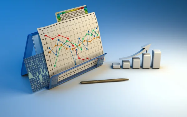 Biznes finanse graficzny, schemat. wykres, bar — Zdjęcie stockowe