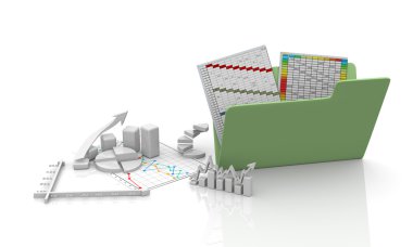 İş Finans şeması, bar, grafik diyagramı