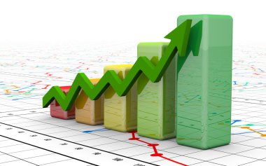 İş Finans şeması, bar, grafik diyagramı