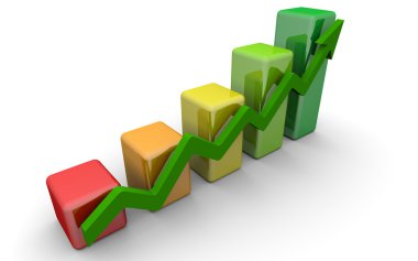 İş Finans şeması, bar, grafik diyagramı