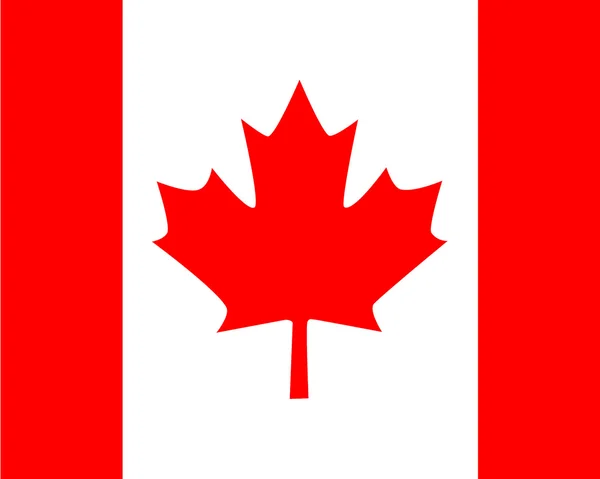 加拿大的国家旗帜 — 图库矢量图片