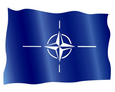 NATO flag clipart