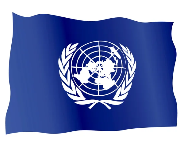 联合国的旗帜 — 图库矢量图片