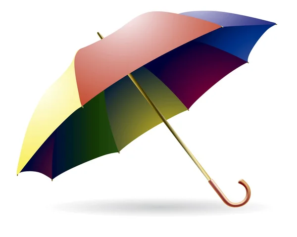 stock vector The opened multi-colored umbrella