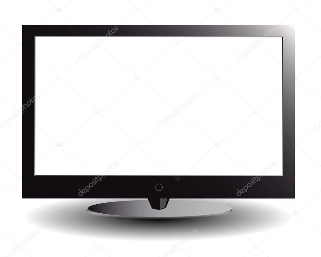 Телевизор на белом фоне для фотошопа