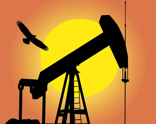 La pompa dell'olio — Vettoriale Stock