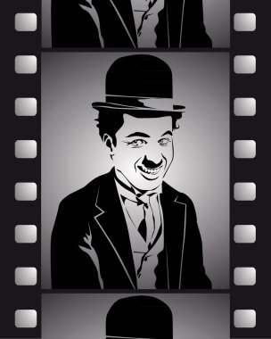 Shot in black and white film clipart