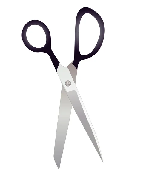Tailor Scissors White Background — Stock Vector
