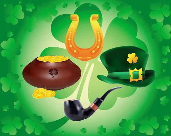 Items to St. Patrick — Stock Vector