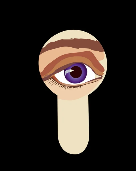 Подглядывание глаз — стоковый вектор