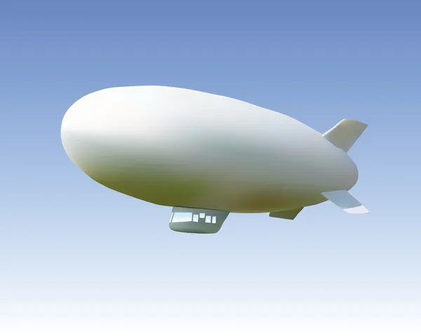 White airship — Stock Vector