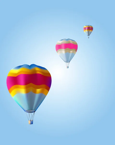 3 つの気球 — ストックベクタ
