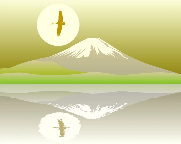 A montanha sagrada de Fuji —  Vetores de Stock